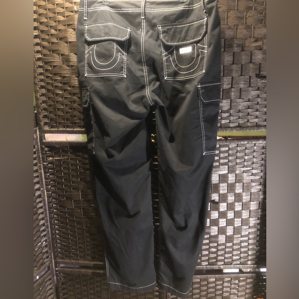 True Religion Black cargo pants Men’s 34